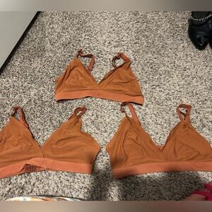 Tommy John Air Rust Bralette Trio Size Large